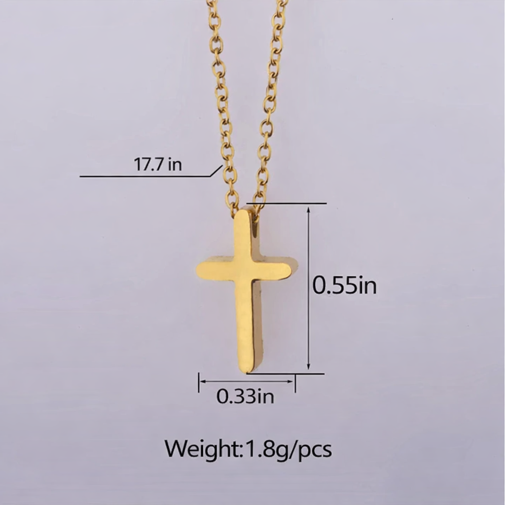 Small Jesus Cross Necklace