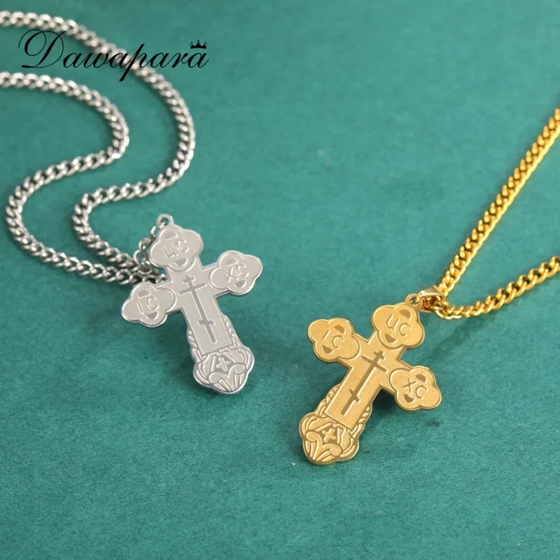 Serbian Orthodox Cross Necklace
