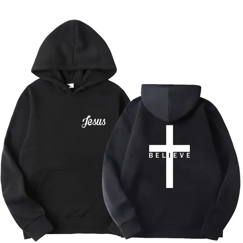 Believe Cross Lace Hoodie