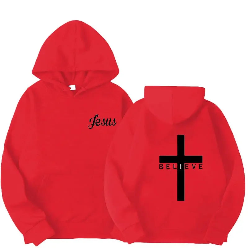 Believe Cross Lace Hoodie