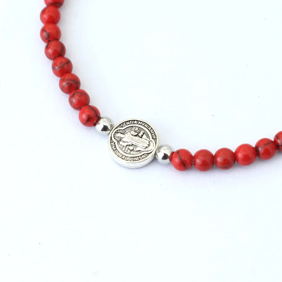 Saint Benedict Beaded Bracelet