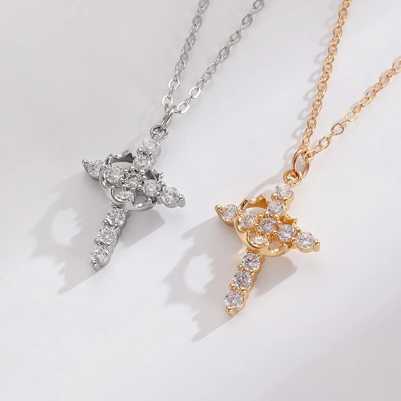 Rotatable Cross Necklace