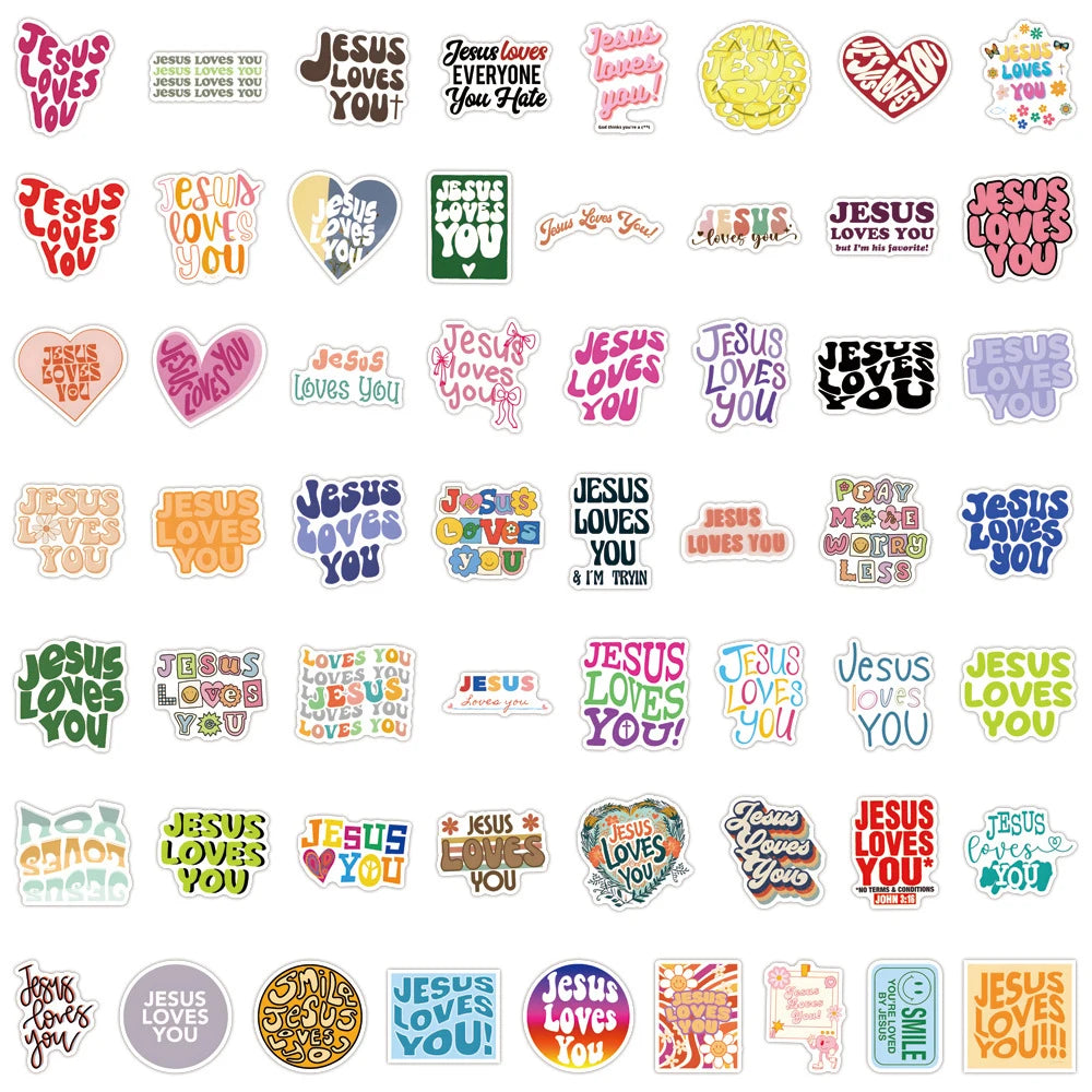 Cartoon Jesus Stickers