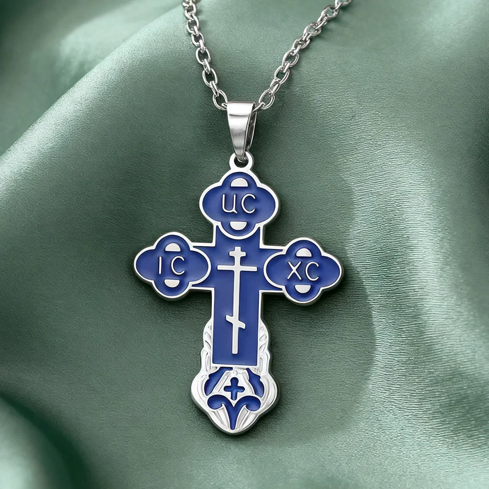 Serbian Orthodox Cross Necklace