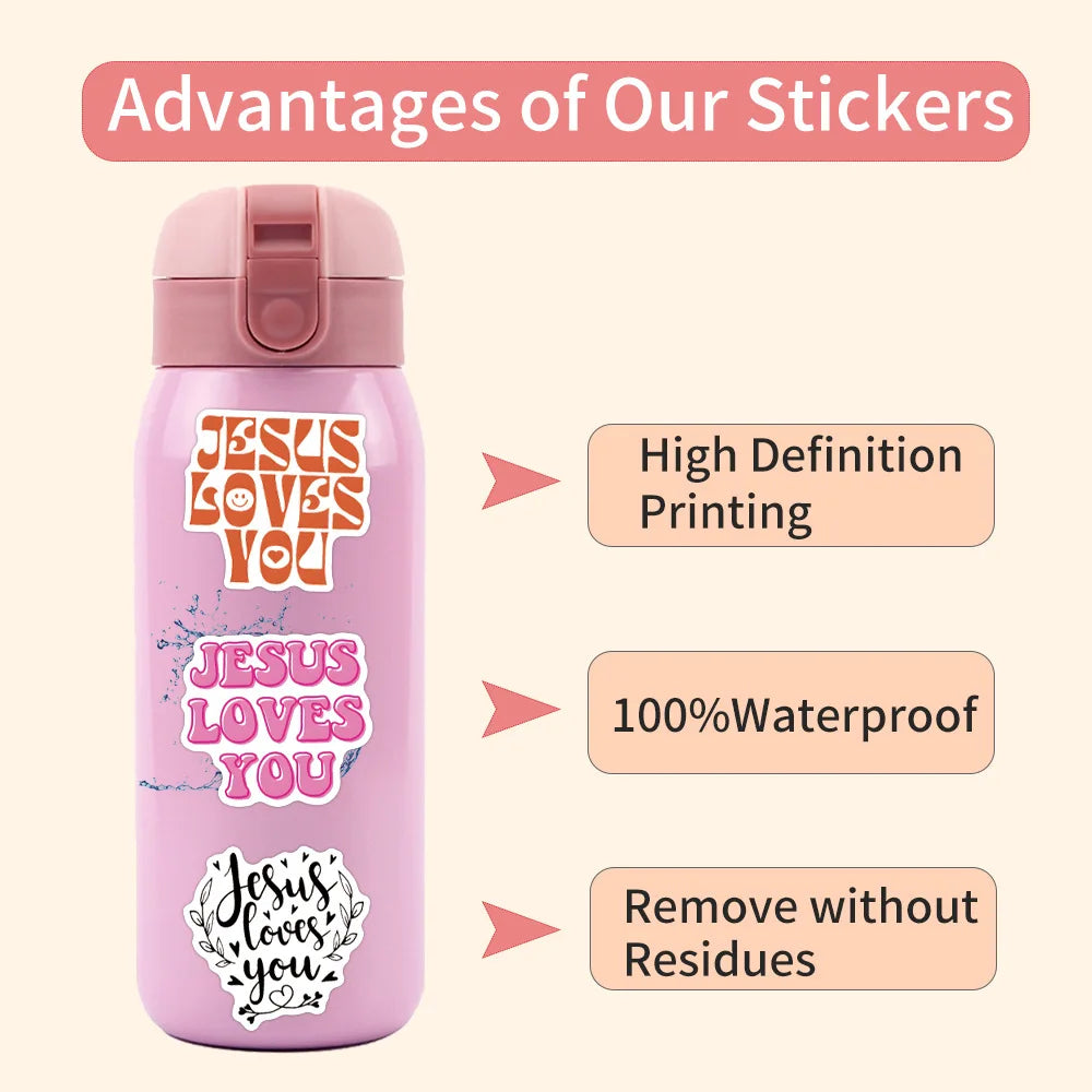 Jesus Loves You Stickers