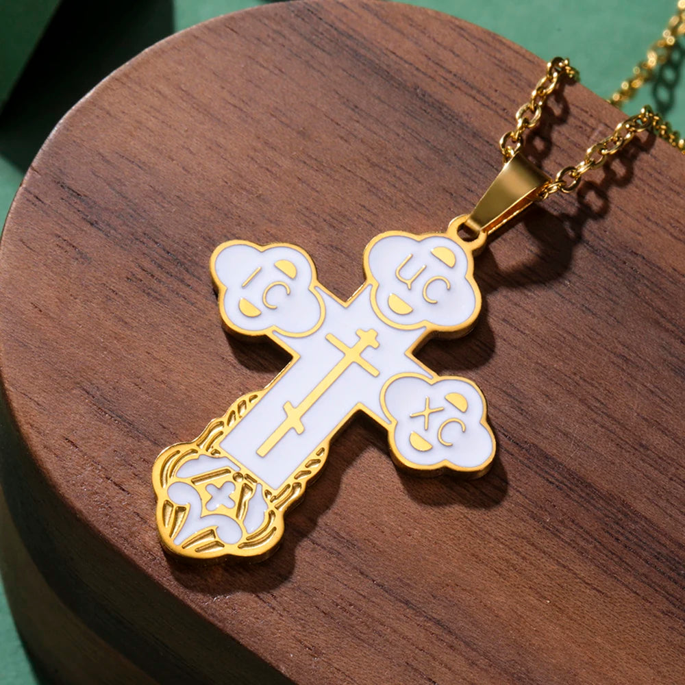 Serbian Orthodox Cross Necklace