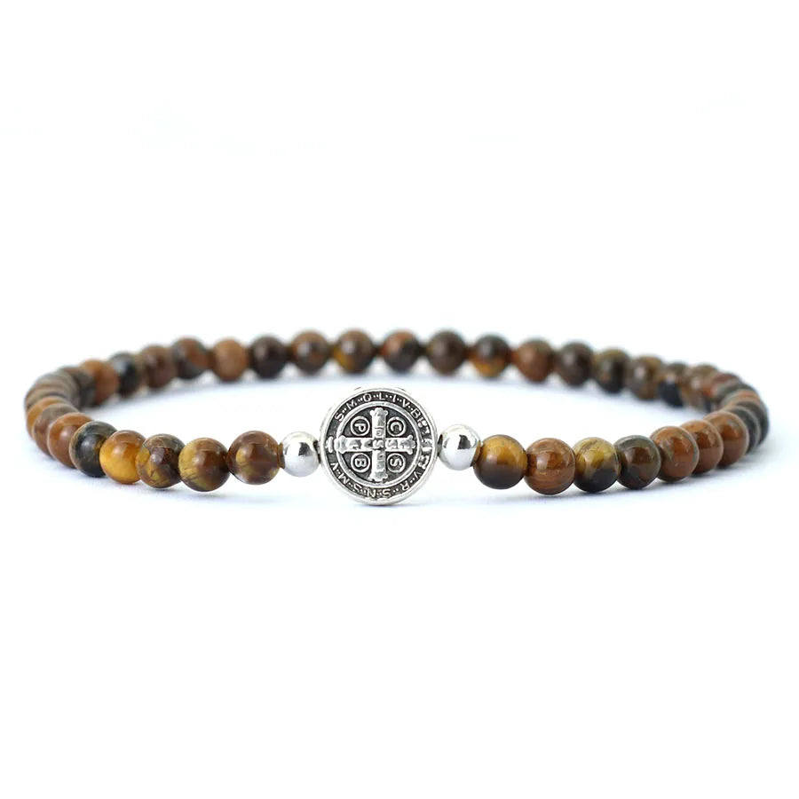 Saint Benedict Beaded Bracelet