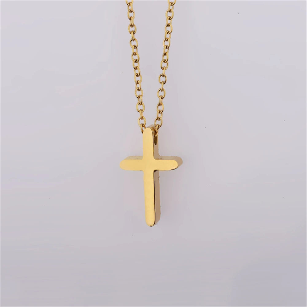 Small Jesus Cross Necklace