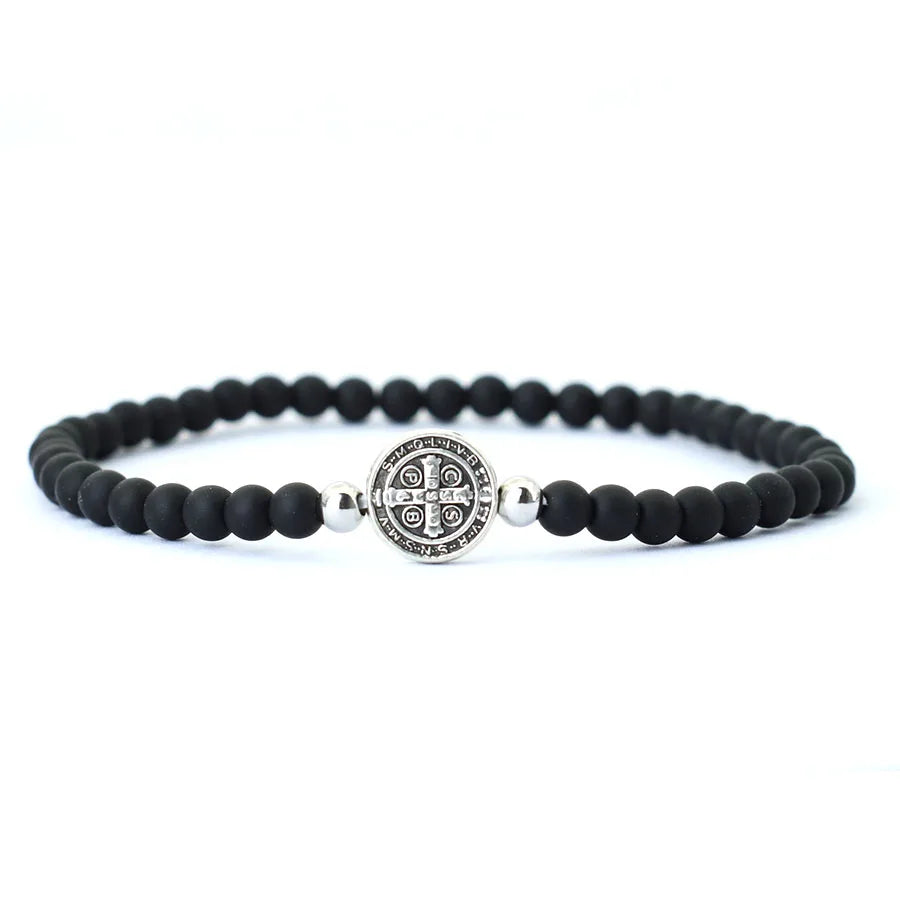 Saint Benedict Beaded Bracelet
