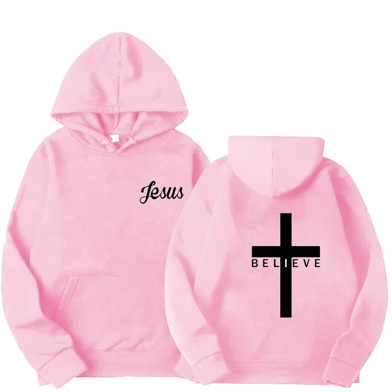 Believe Cross Lace Hoodie