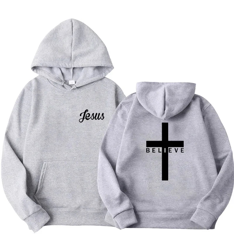 Believe Cross Lace Hoodie
