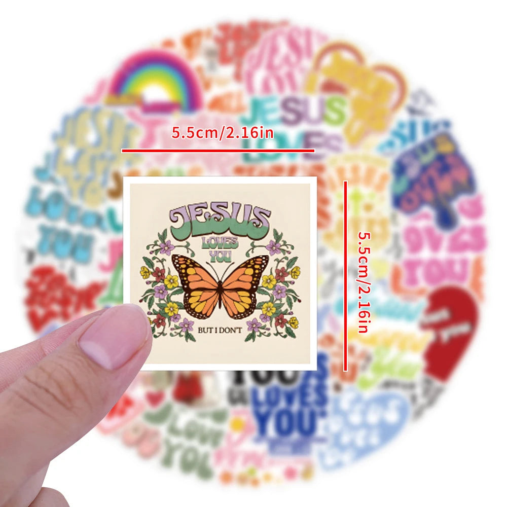 Cartoon Jesus Stickers