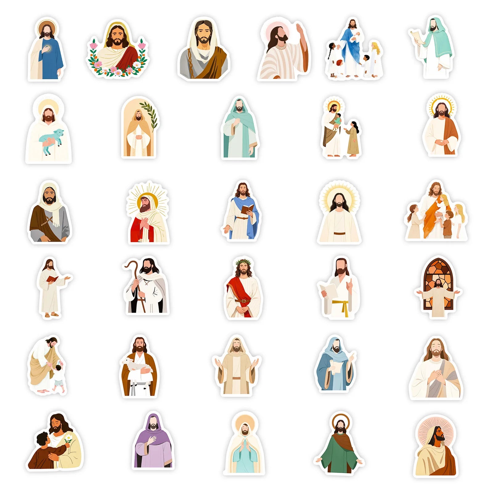 Aesthetic Jesus Stickers