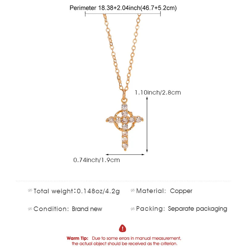Rotatable Cross Necklace