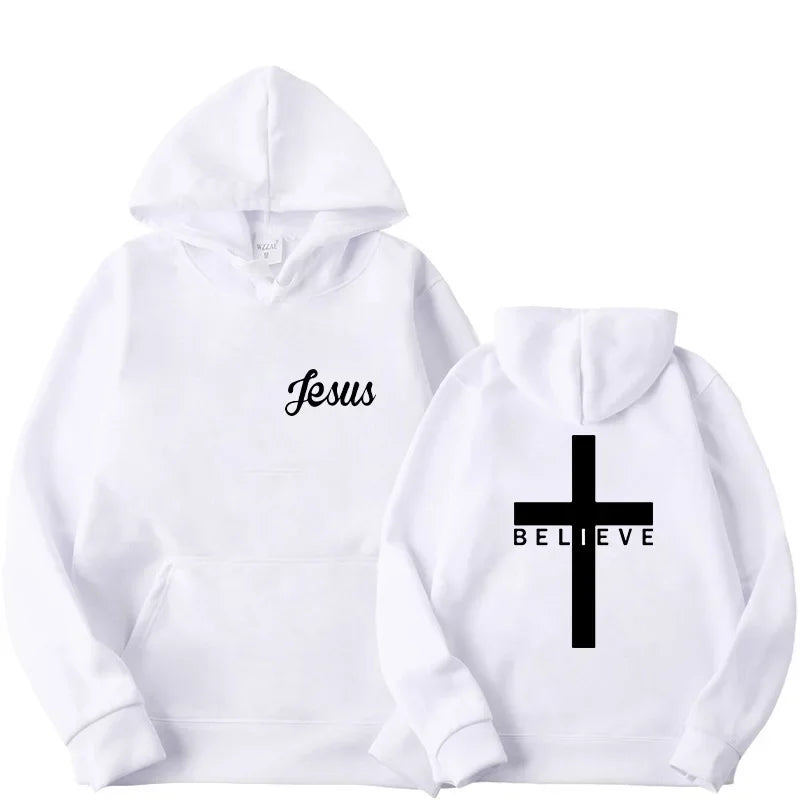 Believe Cross Lace Hoodie