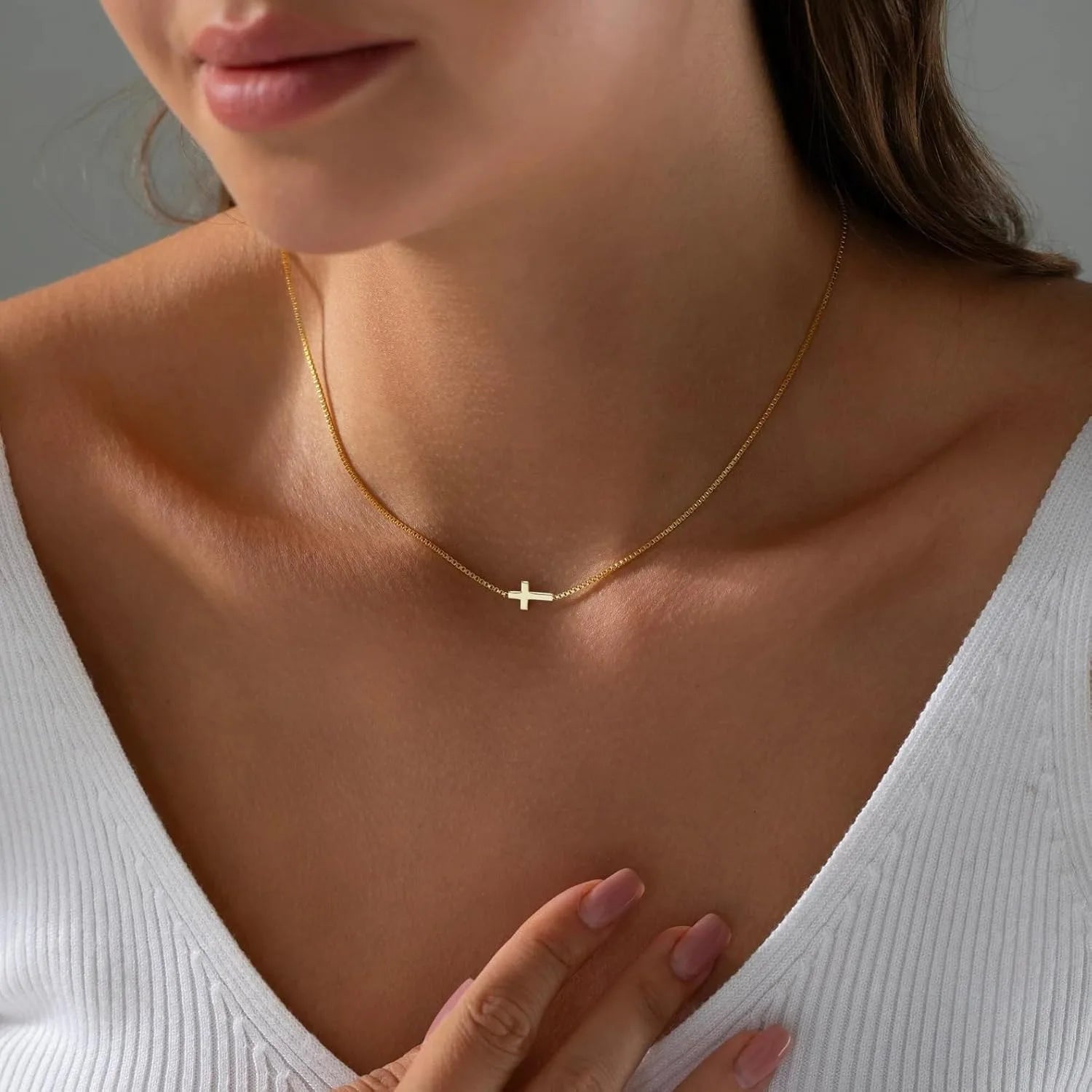 Gold Cross Necklace