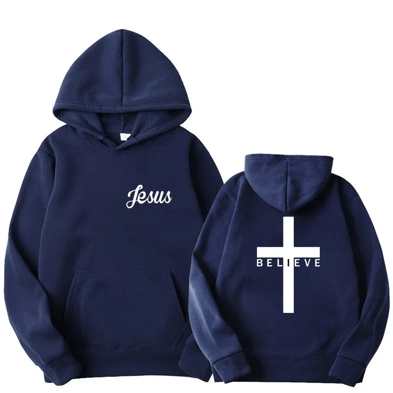 Believe Cross Lace Hoodie