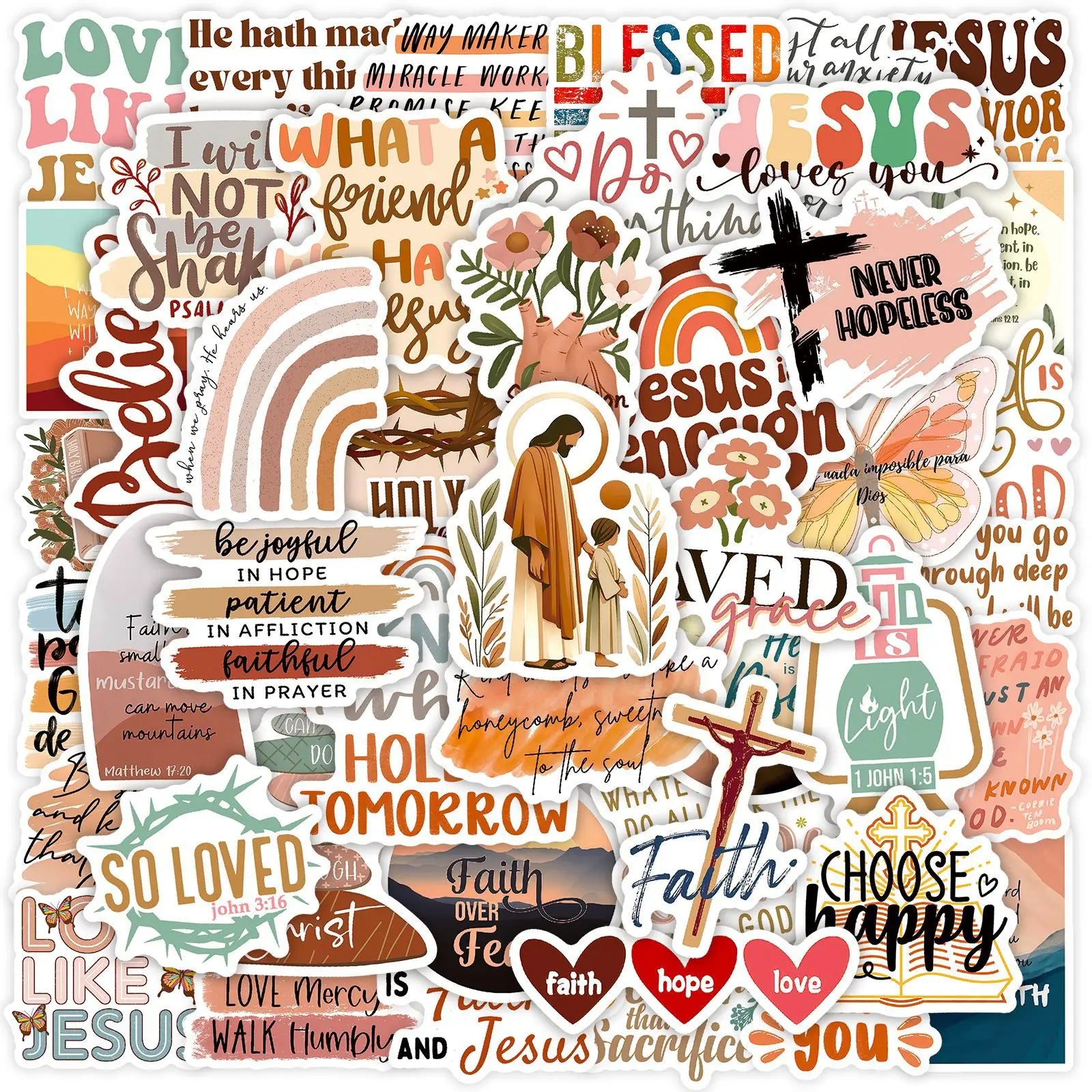Boho Jesus Stickers