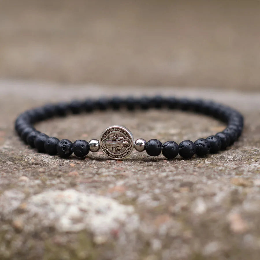 Saint Benedict Beaded Bracelet