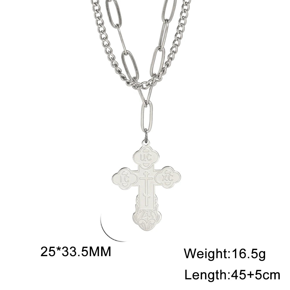 Serbian Orthodox Cross Necklace