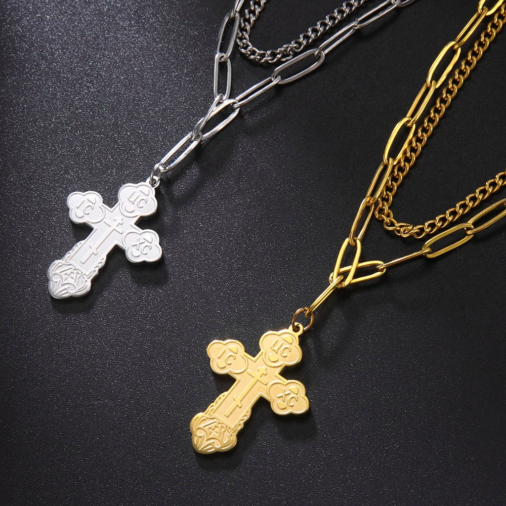 Serbian Orthodox Cross Necklace