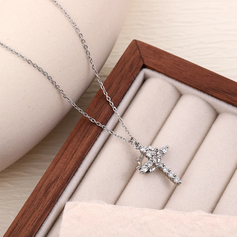Rotatable Cross Necklace