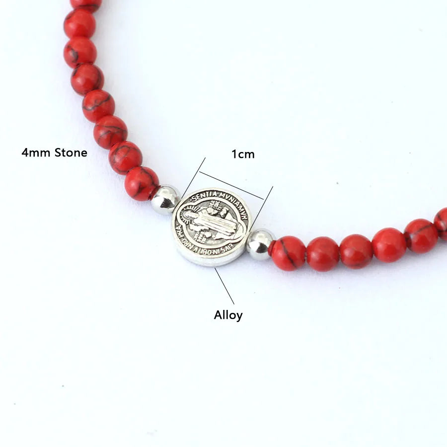 Saint Benedict Beaded Bracelet