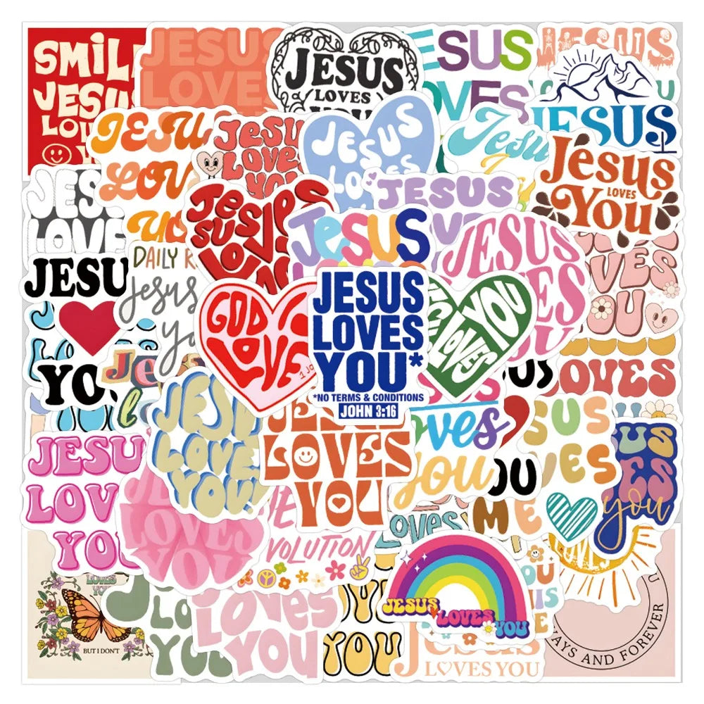 Jesus Loves You Stickers