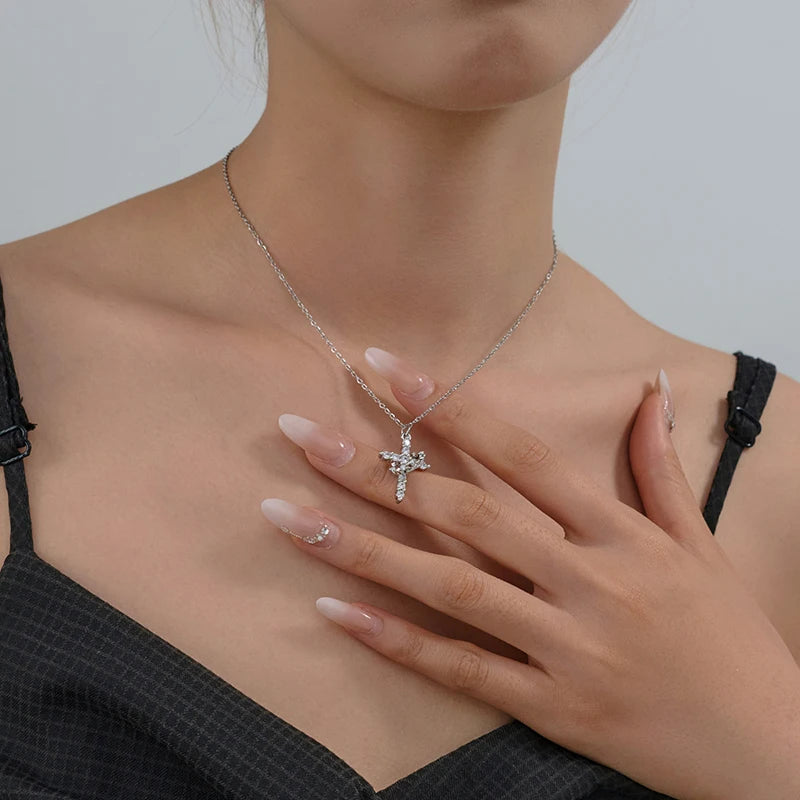 Rotatable Cross Necklace