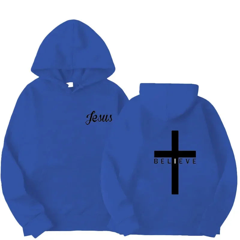 Believe Cross Lace Hoodie