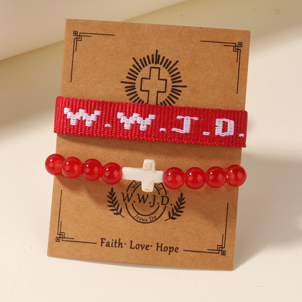 WWJD Bracelet Set