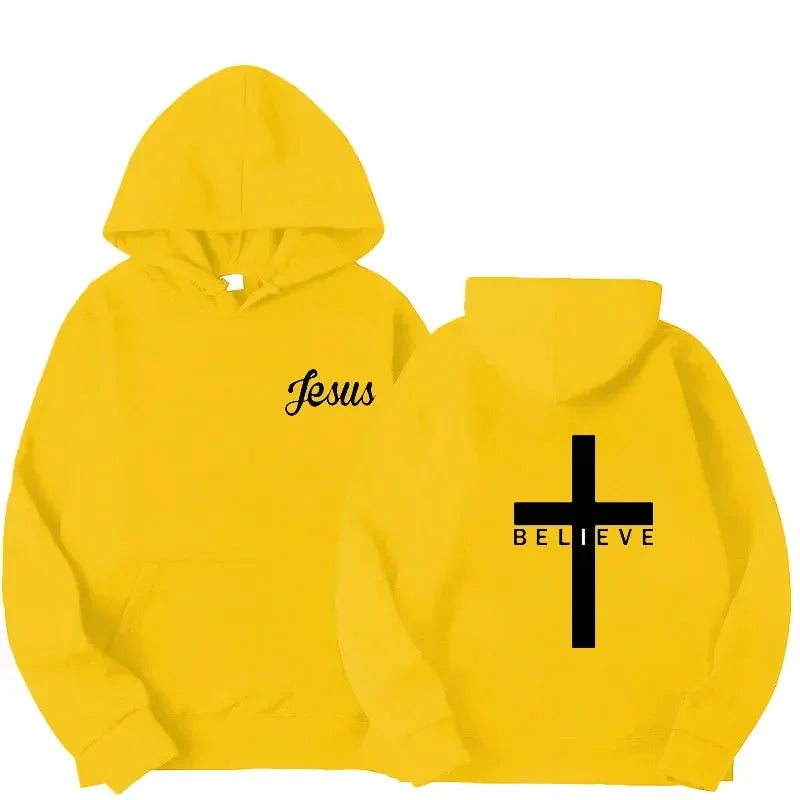 Believe Cross Lace Hoodie