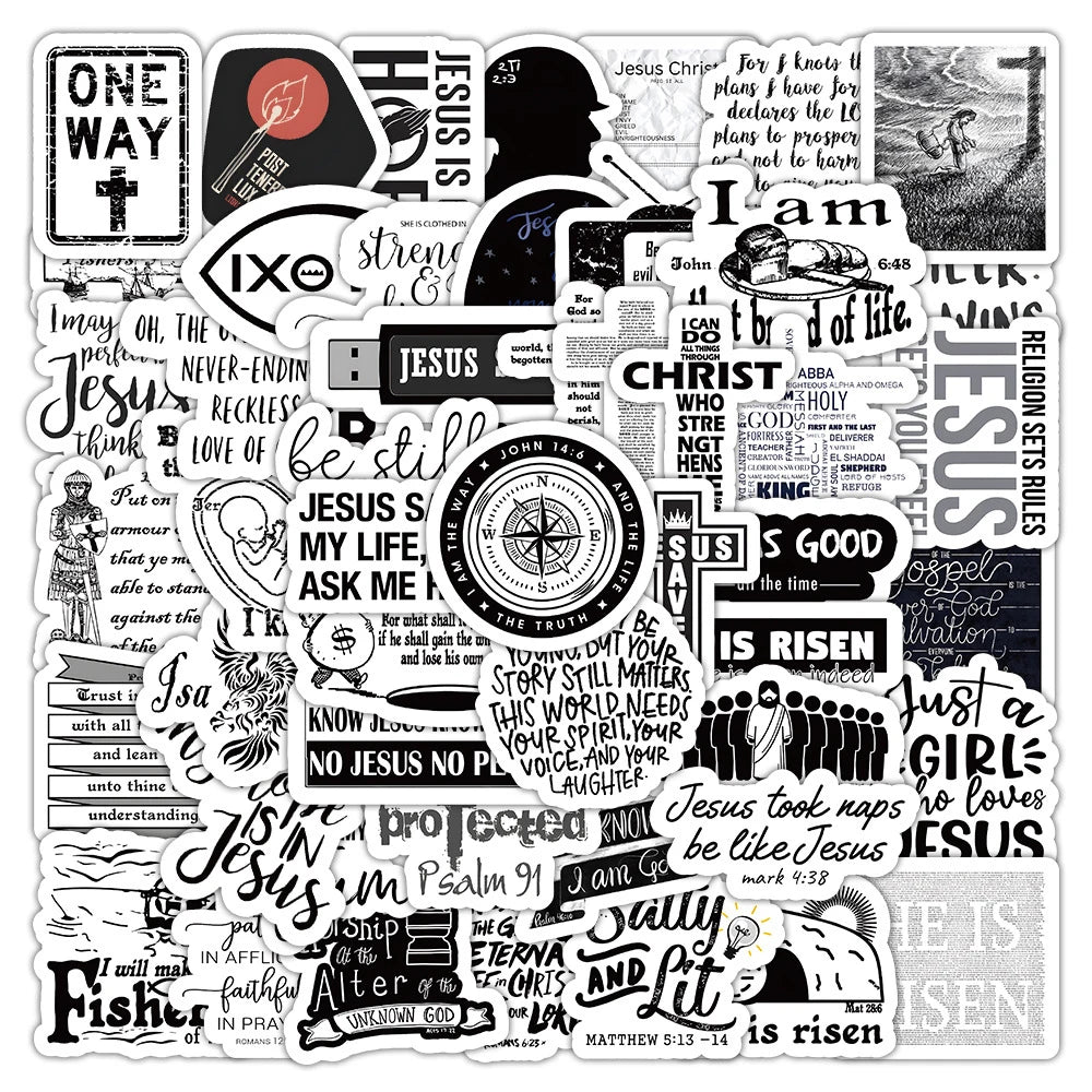 Jesus Phrase Stickers
