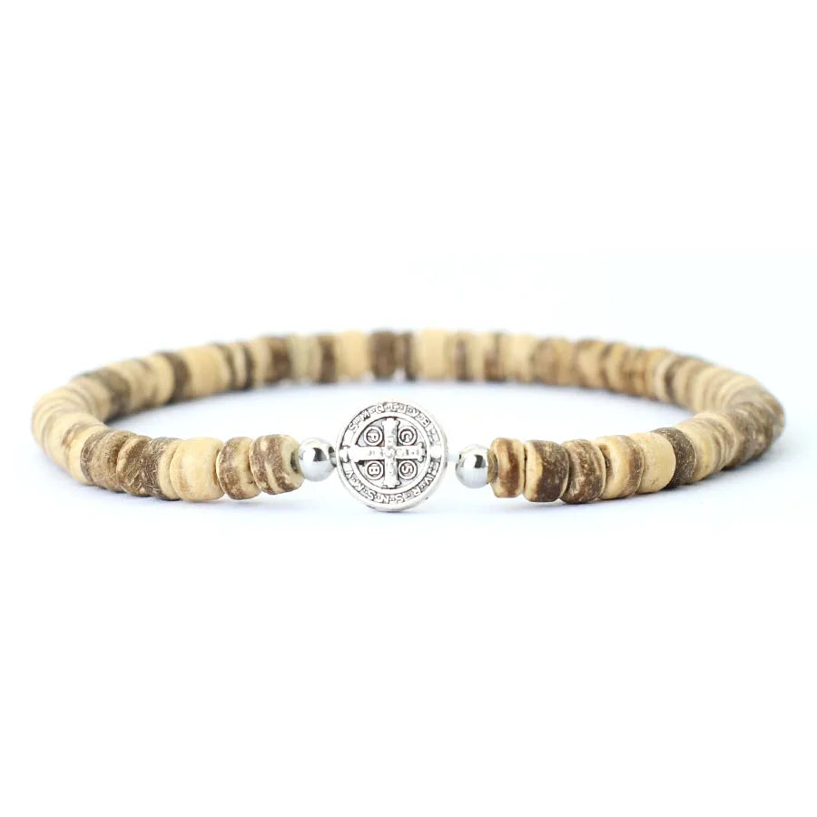 Saint Benedict Beaded Bracelet
