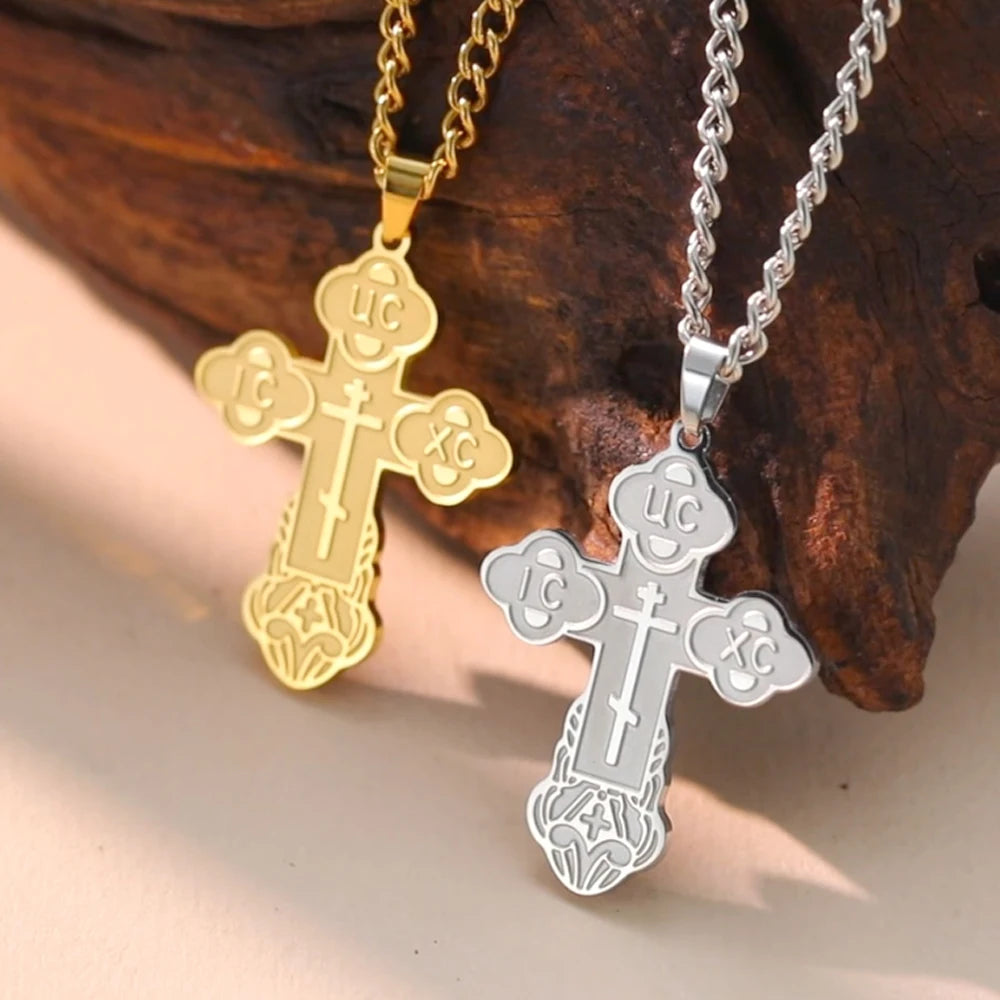 Serbian Orthodox Cross Necklace