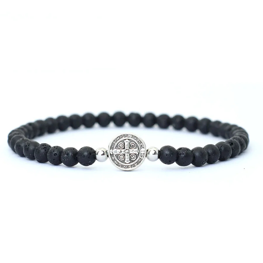 Saint Benedict Beaded Bracelet