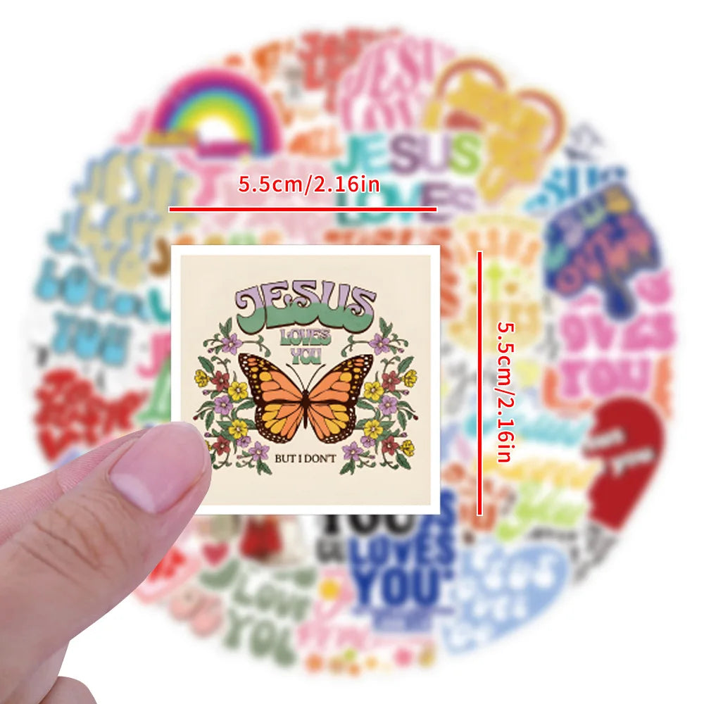 Jesus Loves You Stickers