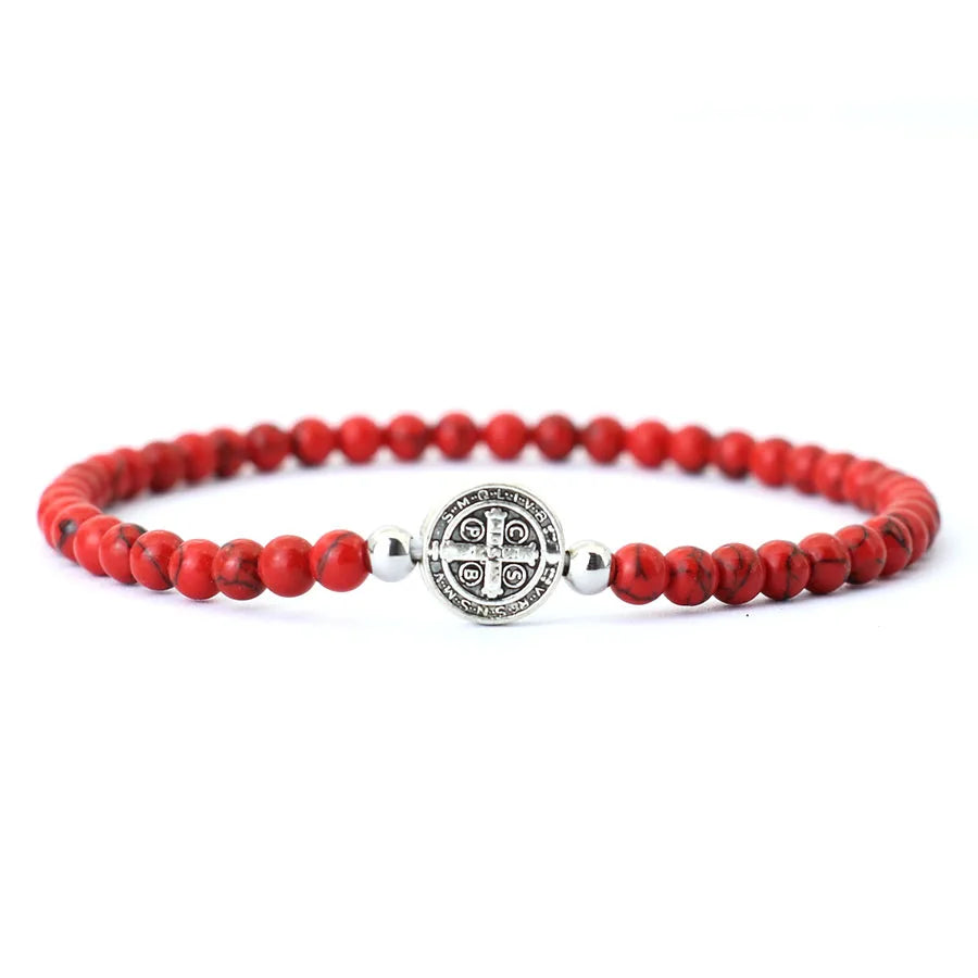 Saint Benedict Beaded Bracelet