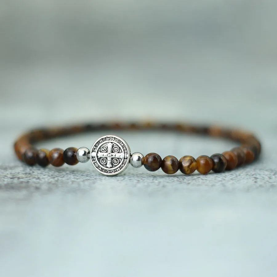 Saint Benedict Beaded Bracelet