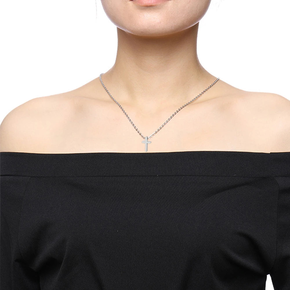 Small Jesus Cross Necklace